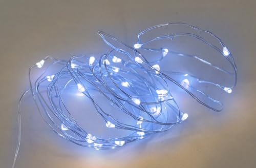 WatioWave Lichterkette mit Kabel, LED, Blau, 2 m, Batterien von WatioWave