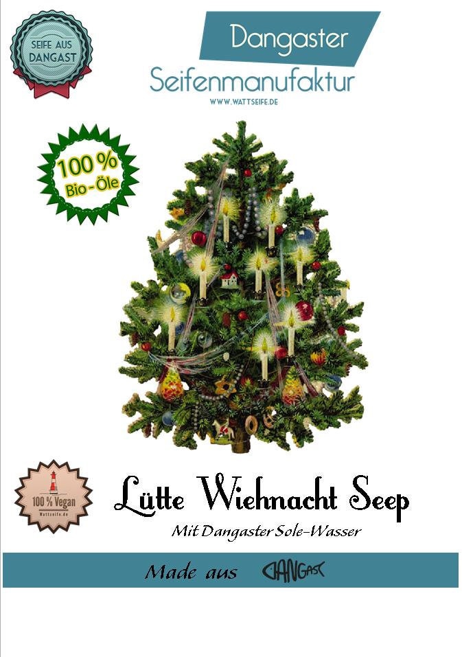 Naturseife | Seife Lütte Wiehnacht Seep Weihnachtsseife Palmölfrei Vegan Solewasser Soleseife Händewaschen Schützt [102] von Wattseife