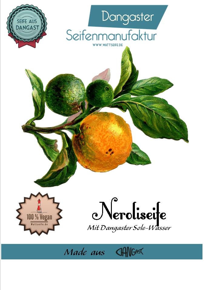 Naturseife | Seife Neroli Palmölfrei Vegan Dangast Solewasser Soleseife Händewaschen Schützt Vor Infektionen [143] von Wattseife