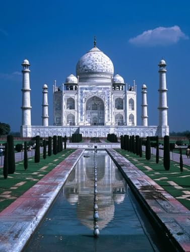 5D Diamond Painting Landschaft Diamond Painting Erwachsene DIY Taj Mahal Diamond Painting Set, Diamond-Painting Kinder Anfänger Stickerei Kreuzstich Basteln Set, Wandzimmer Deko Geschenk 30x40cm -4l von Waxonle