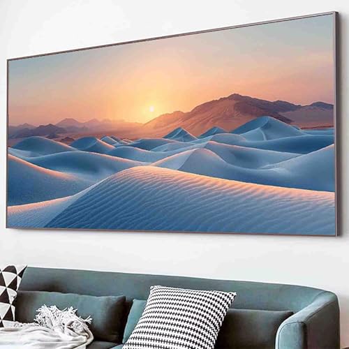 Diamond Painting Berg Diamant Painting Bilder Set, Sonnenuntergang Diamanten Malerei Kinder 5D Kristall Strass Stickerei Kreuzstich Bastelset Erwachsene für Schlafzimmer Deko Geschenk 80x160cm -10q5 von Waxonle