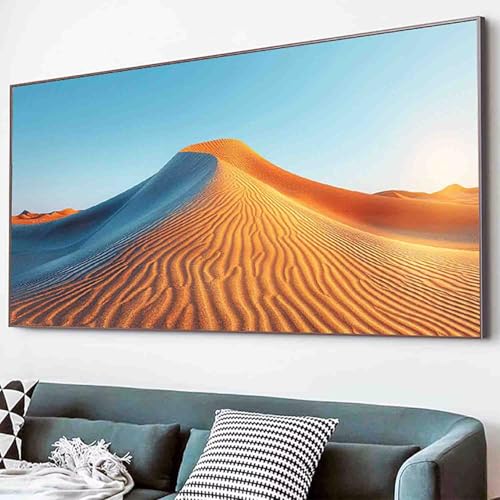 Diamond Painting Landschaft Diamant Painting Bilder Set, WüSte Diamanten Malerei Kinder DIY 5D Kristall Strass Stickerei Kreuzstich Bastelset Erwachsene für Schlafzimmer Deko Geschenk 70x140cm -9d5 von Waxonle