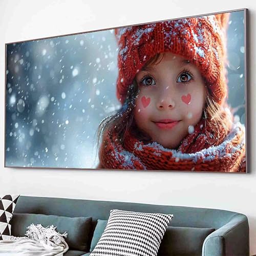 Karikatur Diamond Painting Winter Diamond Painting Erwachsene Groß XXL 30x60cm Vollbohrer Diamanten Malerei Kinder Stickerei Bastelset Erwachsene, Geschenke für Frauen, Wohnzimmer Deko Modern -32dW von Waxonle