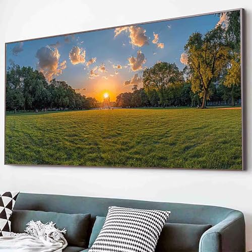 Landschaft Diamond Painting Baum Diamond Painting Erwachsene Groß XXL 60x120cm Vollbohrer Diamanten Malerei Kinder Stickerei Bastelset Erwachsene, Geschenke für Frauen, Wohnzimmer Deko Modern -11vP von Waxonle