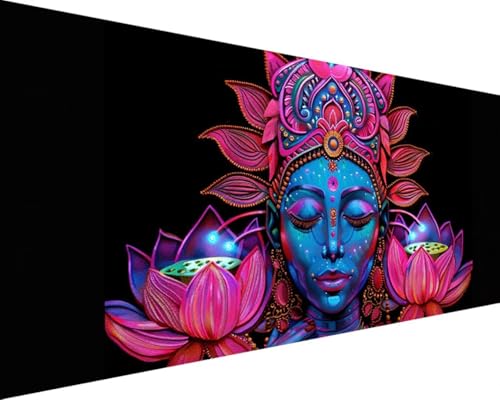 Malen Nach Zahlen Erwachsene Frau Malen Nach Zahlen Blume, DIY Paint by Numbers Adult Kinder Mit Pinseln und Acrylfarbe Malen Nach Zahlen Set für Geschenke und Home Haus Deko(Rahmenlos,100x200cm) 2-4 von Waxonle