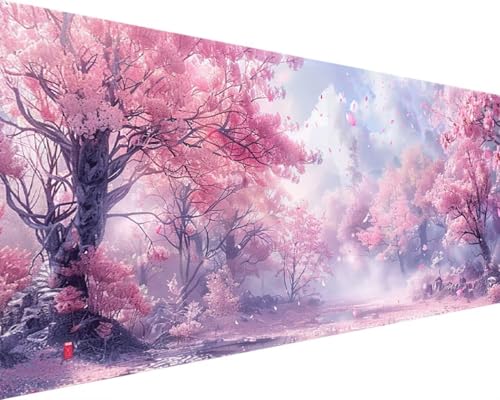 Malen Nach Zahlen Erwachsene Landschaft Malen Nach Zahlen Baum, DIY Paint by Numbers Adult Kinder Mit Pinseln und Acrylfarbe Malen Nach Zahlen Set für Home Haus Deko Geschenke(Rahmenlos,100x200cm) P-6 von Waxonle