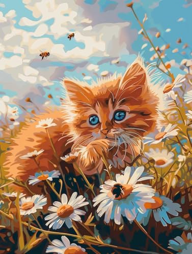 Malen Nach Zahlen Katze Malen Nach Zahlen Erwachsene Blume Paint by Numbers Mit 3 - Pinseln und Acrylfarbe Farbe Leinwand Kreativ Set für Erwachsene Kinder Geschenke und Home Haus Deko 40x50cm -d170 Malen Nach Zahlen Katze Malen Nach Zahlen Erwachsene Blume Paint by Numbers Mit 3 - Pinseln und Acrylfarbe Farbe Leinwand Kreativ Set für Erwachsene Kinder Geschenke und Home Haus Deko 40x50cm -d170 von Waxonle