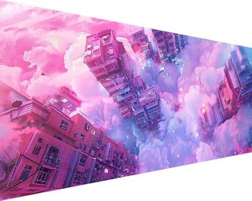 Malen Nach Zahlen Landschaft, Malen Nach Zahlen Erwachsene Stadt Acrylmalerei Set, DIY Rahmenlos Malen Nach Zahlen Kinder ab 10 Jahre Mädchen Kunsthandwerk Geschenk für Wand Zimmer Deko 70x140cm M-9 von Waxonle