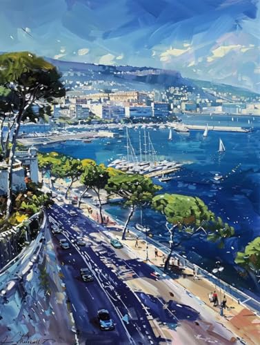 Malen Nach Zahlen Landschaft Malen Nach Zahlen Erwachsene Meer Paint by Numbers Mit 3 - Pinseln und Acrylfarbe Farbe Leinwand Kreativ Set für Erwachsene Geschenke und Home Haus Deko 60x80cm -e65H Malen Nach Zahlen Landschaft Malen Nach Zahlen Erwachsene Meer Paint by Numbers Mit 3 - Pinseln und Acrylfarbe Farbe Leinwand Kreativ Set für Erwachsene Geschenke und Home Haus Deko 60x80cm -e65H von Waxonle