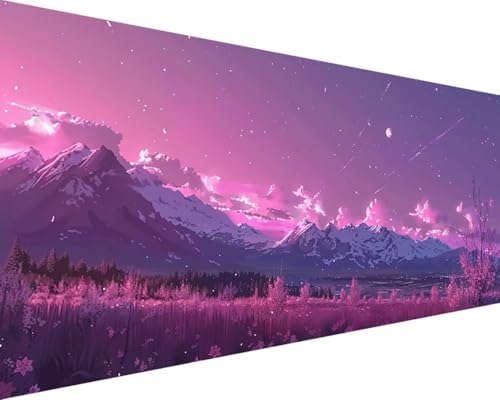 Malen Nach Zahlen Schloss, Malen Nach Zahlen Erwachsene Blume Acrylmalerei Set, DIY Rahmenlos Malen Nach Zahlen Kinder ab 10 Jahre Mädchen Kunsthandwerk Set Geschenk, Wand Zimmer Deko 90x180cm M-N von Waxonle