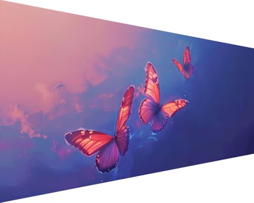 Malen Nach Zahlen Schmetterling, Malen Nach Zahlen Erwachsene Tier Acrylmalerei Set, DIY Rahmenlos Malen Nach Zahlen Kinder ab 10 Jahre Mädchen Kunsthandwerk Geschenk für Zimmer Deko 70x140cm F-0 von Waxonle