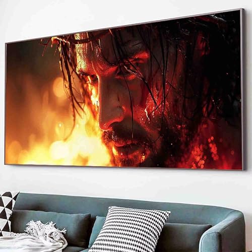 Mann Diamond Painting PorträT Diamond Painting Erwachsene Groß XXL 50x100cm Vollbohrer Diamanten Malerei Kinder Stickerei Kreuzstich Bastelset Erwachsene, Geschenke für Frauen, Deko Wohnzimmer -86jG von Waxonle