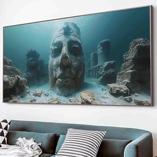 Meer Diamond Painting Landschaft Diamond Painting Erwachsene Groß XXL 70x140cm Vollbohrer Diamanten Malerei Kinder Stickerei Bastelset Erwachsene, Geschenke für Frauen, Wohnzimmer Deko Modern -83jR von Waxonle