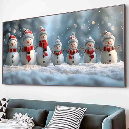 Schnee Diamond Painting Winter Diamond Painting Erwachsene Groß XXL 80x160cm Vollbohrer Diamanten Malerei Kinder Stickerei Bastelset Erwachsene, Geschenke für Frauen, Wohnzimmer Deko Modern -23s1 von Waxonle