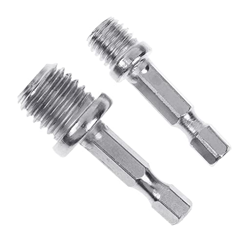 2 Stück/Set Holzbearbeitung Spiralbohrer Adapter Rod Batch Elektrische M10 + M14 Power Drill Sockets Adapter Sets Werkzeuge von Wayfadacc