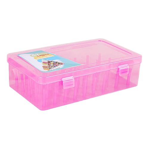 Wayfadacc 42 Spulen transparente Fadenspule Aufbewahrungsbox Fadenspule Organizer Etui für kleine, große Nähgarn, Spule, Garnspule von Wayfadacc