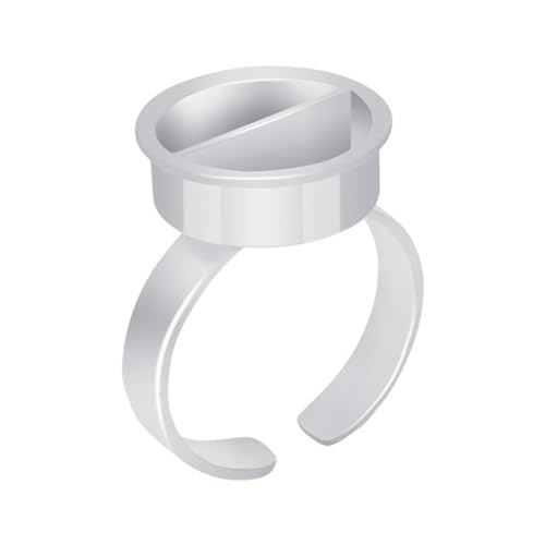 Wayfadacc Ringe Wimpernverlängerungen Kleber Ringe Wimpernverlängerungen Kleber Farbe Ringe Halter Kunst Kleber Ringe Cups von Wayfadacc