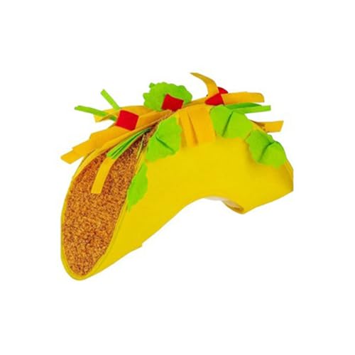 Wayfadacc Tacos-Hut, große Größe, Urlaubs-Kopfschmuck, Foto-Requisiten, festliche Tacos, Lebensmittelform, 3D, für Tacos-Liebhaber, Urlaub, Reisen von Wayfadacc