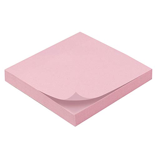 Waytex Notizblock, wiederverwendbar, 100 Blatt, 75 x 75 mm, Rosa von Waytex