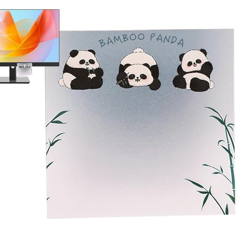 Panda-Notizblock, Cartoon-Anmerkungsreiter für Notizen, 8 x 8 cm, 50 Blatt, abnehmbare Notizblöcke, Klassenzimmer-Zubehör für Notizen von Wcybym