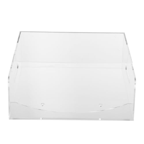 Papptellerspender | Aufbewahrungskoffer für 7-10-Zoll-Platten | Transparenter Papptellerhalter | Transparenter Pappteller-Organizer aus Acryl | Robuster Acryl-Teller-Organizer für die Küche, Zuhause, von Wcybym