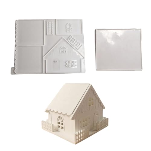 Wdbild Epoxidharz Silikonform, 2er Set stabile Silikon Hausformen Silikonform Set zum Basteln von Miniatur Hausszenen und Winterdekorationen Wdbild Epoxidharz Silikonform, 2er Set stabile Silikon Hausformen Silikonform Set zum Basteln von Miniatur Hausszenen und Winterdekorationen von Wdbild