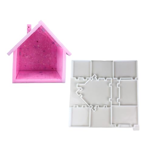 Wdbild Epoxidharz Silikonform, Modisches Haus, stabiles Silikon-Schlüsselanhänger-Form-Set, Bastelbedarf, Epoxidharz, Buchstaben-Anhänger zum Personalisieren von Schmuck Wdbild Epoxidharz Silikonform, Modisches Haus, stabiles Silikon-Schlüsselanhänger-Form-Set, Bastelbedarf, Epoxidharz, Buchstaben-Anhänger zum Personalisieren von Schmuck von Wdbild