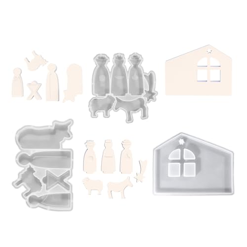 Wdbild Epoxidharz Silikonform, Stabiles Silikonform-Set für Bastelbedarf, Gebetskerzen- und Seifenherstellungsform, flexibel und einfach zu gestalten Wdbild Epoxidharz Silikonform, Stabiles Silikonform-Set für Bastelbedarf, Gebetskerzen- und Seifenherstellungsform, flexibel und einfach zu gestalten von Wdbild