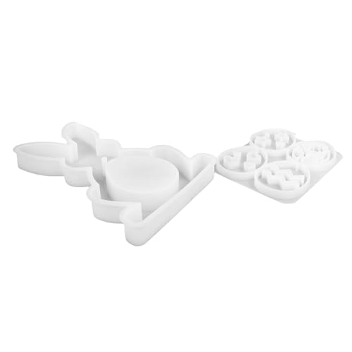 Wdbild Epoxidharz Silikonform, Strudy Silikonform-Set zum Basteln von Kaninchenfiguren und hängenden Ringen, Eiern für Projekte und Heimdekorationen Wdbild Epoxidharz Silikonform, Strudy Silikonform-Set zum Basteln von Kaninchenfiguren und hängenden Ringen, Eiern für Projekte und Heimdekorationen von Wdbild