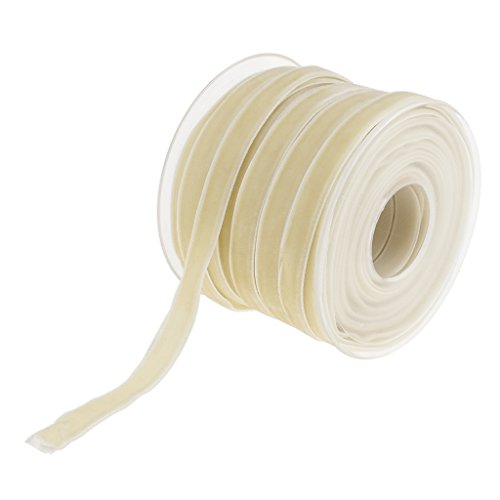 20 Yard 10 mm breites Samtband Rolle zum Basteln, Beige von Wdfnexalai