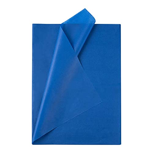 Geschenkpapier Seidenpapier Dunkles Blau- Papier zum verpacken Dunkles Blau 50x70 cm, Decoupage seidenpapier 50 Blatt von We Moment Zone