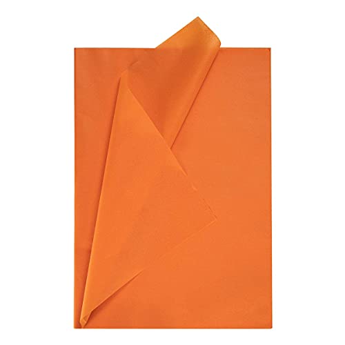 Geschenkpapier Seidenpapier Orange- Papier zum verpacken Orange 50x70 cm, Decoupage seidenpapier Orange 50 Blatt von We Moment Zone