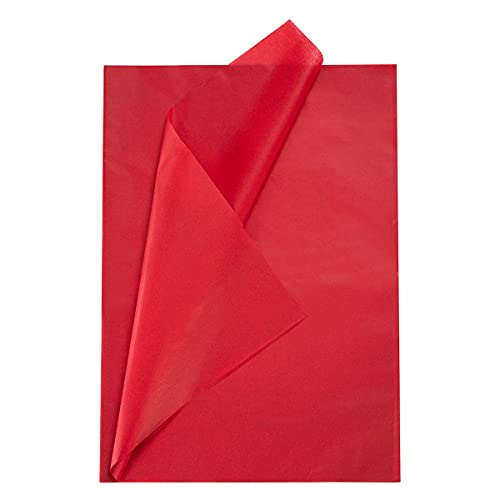 Geschenkpapier Seidenpapier Rote- Papier zum verpacken Rote 50x70 cm, Decoupage seidenpapier Rote 50 Blatt von We Moment Zone