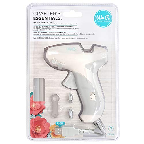 American Crafts WE R Memory Keepers USB Mini Glue Gun, weiß, 18,5 x 11,9 x 3,1 cm von We R Memory Keepers