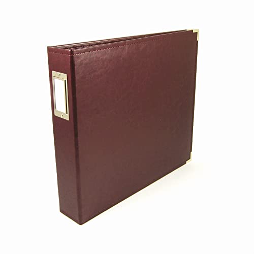 WE R Memory Keepers Classic Leder 3 Ring Album 12 Zoll x 12 Zoll Zimt, 34.79x39.11x6.85 cm von We R Memory Keepers