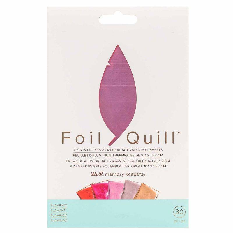 Foil Quill Transferfolien Set Flamingo 10,1x15,2cm 30 Blatt von We R Memory Keepers