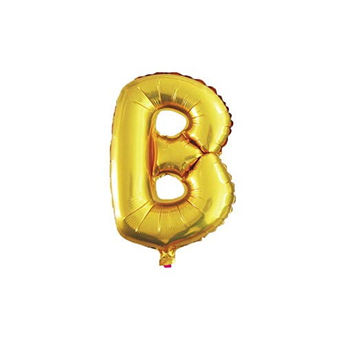 WeAreAwesome Folien-Ballon Luft-Ballon Buchstabe B Gold 60CM XL Aufpusten Geburtstag Hochzeit Party Feier von WeAreAwesome