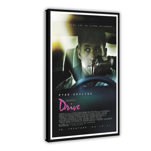 Drive Ryan Gosling Film-Leinwand-Poster, Wandkunst, Dekordruck, Bild, Gemälde für Wohnzimmer, Schlafzimmer, Dekoration, Rahmenstil, 40 x 60 cm von WeBert