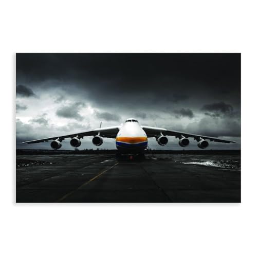 Antonov An-225 Mriya Leinwand-Poster, Wandkunst, Dekordruck, Bild, Gemälde für Wohnzimmer, Schlafzimmer, Dekoration, ungerahmt, 30 x 45 cm Antonov An-225 Mriya Leinwand-Poster, Wandkunst, Dekordruck, Bild, Gemälde für Wohnzimmer, Schlafzimmer, Dekoration, ungerahmt, 30 x 45 cm von WebeRt