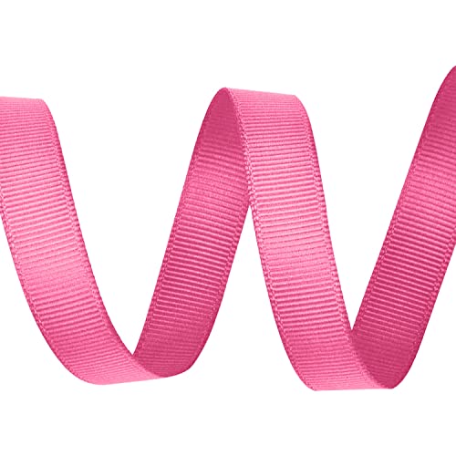 Ripsband, 10 mm x 10 m, Hot Pink (156) von WedDecor