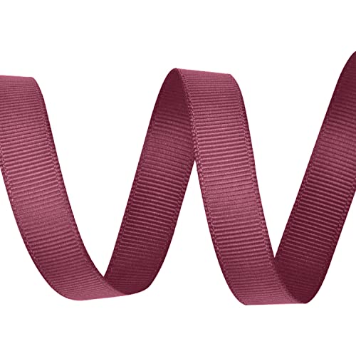 Ripsband, 15 mm x 10 m, Burgunderrot (277) von WedDecor