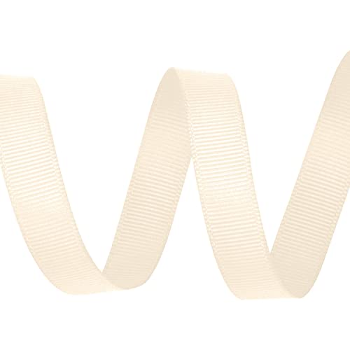 Ripsband, 15 mm x 10 m, cremefarben (815) von WedDecor