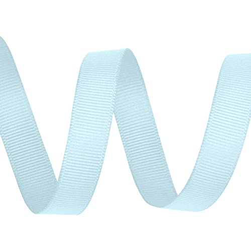 Ripsband, Schleifen Bänder, 25 mm x 10 m, Babyblau (305) von WedDecor