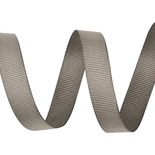 Ripsband aus Metall, 15 mm x 10 m, Grau von WedDecor