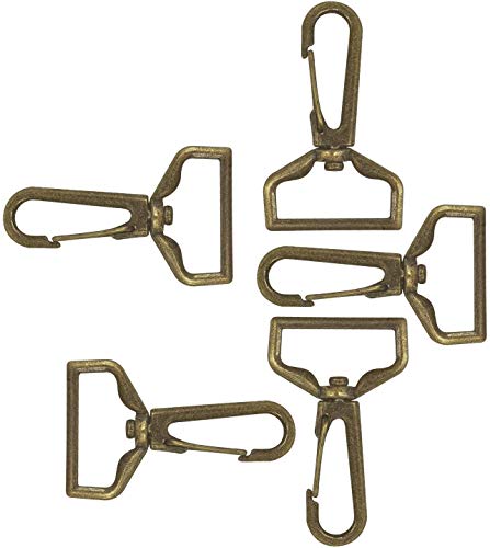 WedDecor Hummer Verschlüsse Haken Drehbar Klaue Clip Snap Schnalle Verschluss für Schlüsselbund, Geldbörse, Riemen, Rucksack, Hängende Artikel, Tasche Zubehör - Bronze - 38mm, 38mm von WedDecor