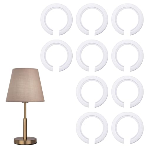 WeddHuis 10 Pcs E27 zu E14 Adapter Lampenschirm Ring Konverter 42mm zu 29mm Lampenschirm Adapter E27 auf E14 zu Unterstützen Lampenschirm mit Duplex Ring Fitting Lampenschirm E27 von WeddHuis