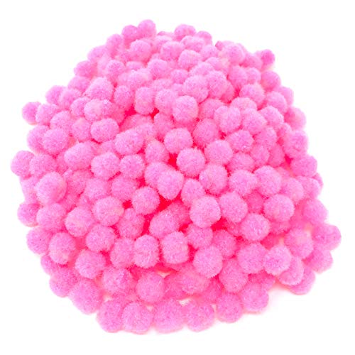 Wedding Touches Mini-Pompons, klein, flauschig, 10 mm, Rosa, 100 Stück von Wedding Touches