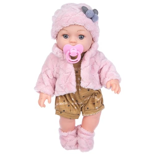 Wedhapy Babypuppen Reborn-Puppen 11,8 Zoll waschbar realistische Babypuppe für Mädchen mit süßer Kleidung und beweglichen Gelenken lebensechte Neugeborenenpuppe Reborn-Babypuppen Style1 von Wedhapy