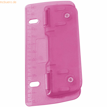 Wedo Taschenlocher 8cm Kunststoff pink von Wedo