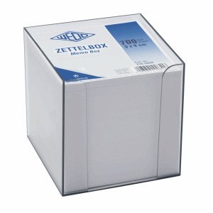 Wedo Zettelbox 9,5x9,5cm rauchglas von Wedo